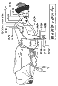 手太陽小腸経の経絡図